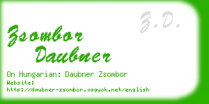 zsombor daubner business card